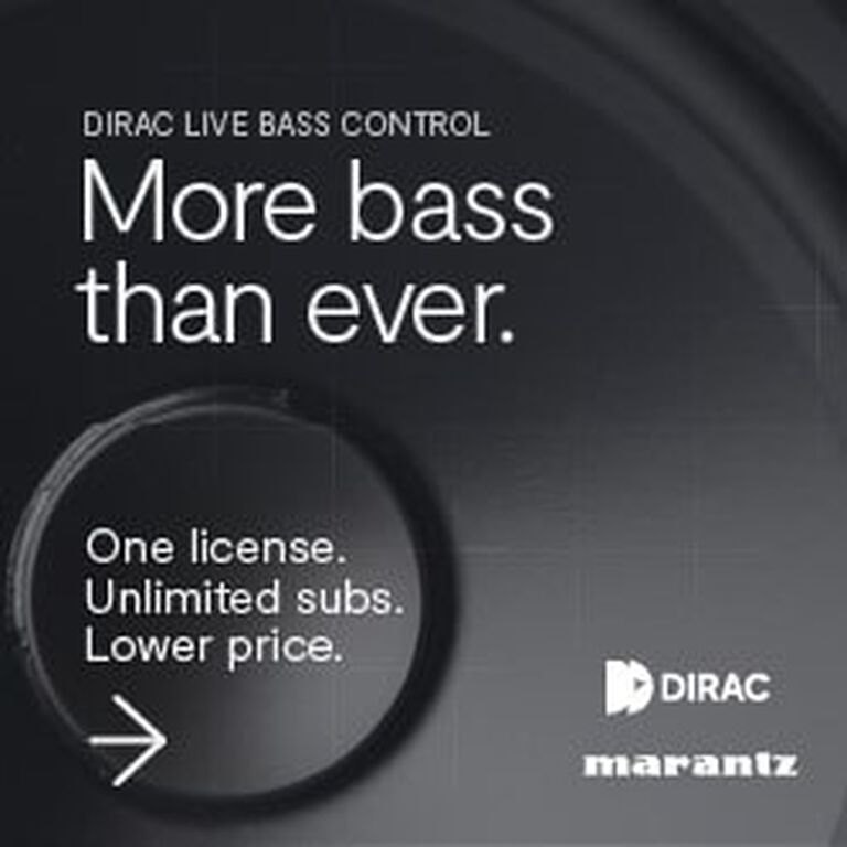 Dirac Live - More bass than ever. On license. Unlimited subs. Lower price. Dirac Live - More bass than ever. On license. Unlimited subs. Lower price.